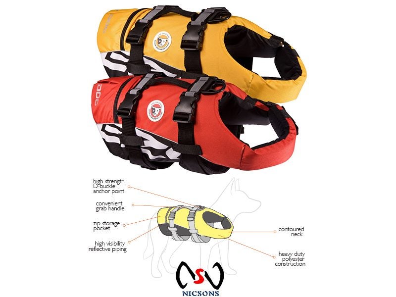 Dog Life Jacket EZYDOG Floatation Vest Size Large Red Carousel 2