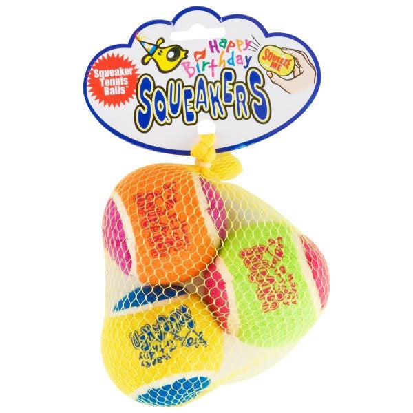 Dog Toy Kong Air Birthday Squeaker Ball Medium Carousel 1