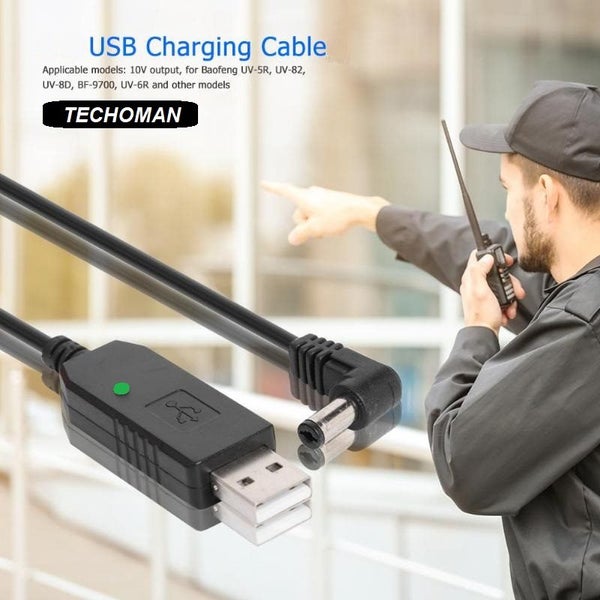 Baofeng USB Charger Cable for Baofeng Radio Charger Cradle / Base Unit 10 Volt Carousel 1