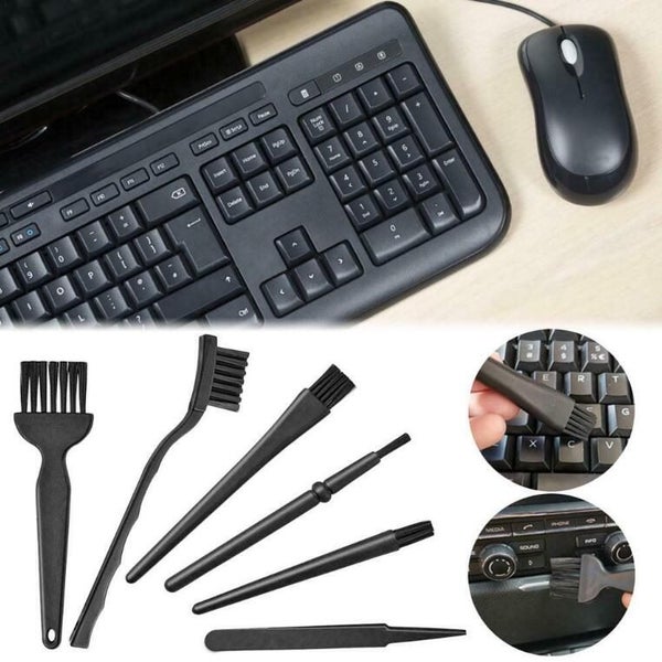 Mini Computer Keyboard Cleaner PC Laptop Brush Dust Cleaning Kit Brush 6Pcs Carousel 1
