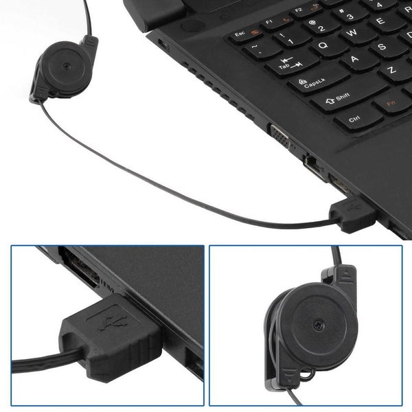 WebCam Web Camera Laptop Mini USB 5M Retractable Clip Carousel 2