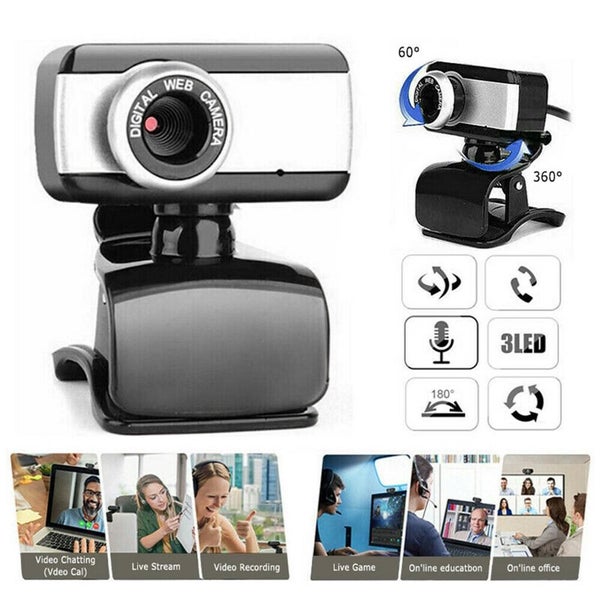 2K Full HD USB Webcam Rotatable Camera Cam Digital Webcam Camera Carousel 1