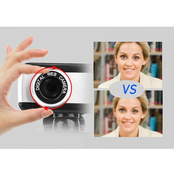 2K Full HD USB Webcam Rotatable Camera Cam Digital Webcam Camera Carousel 12