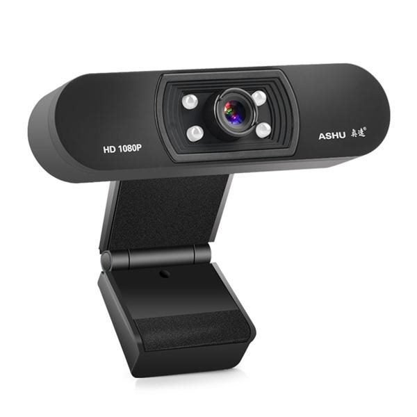 Webcam 1080P HDWeb Camera with Built-in HD Microphone USB Plug N Play WebCam Carousel 2
