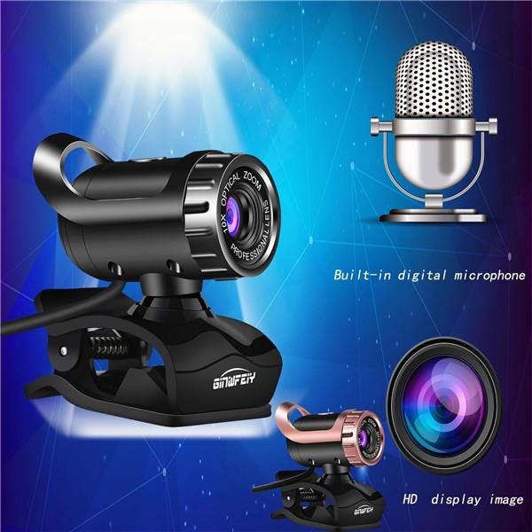 480P A1 Webcam USB 2.0 Camera Web Cam 360 Degree MIC Clip-on for PC Laptop Carousel 2