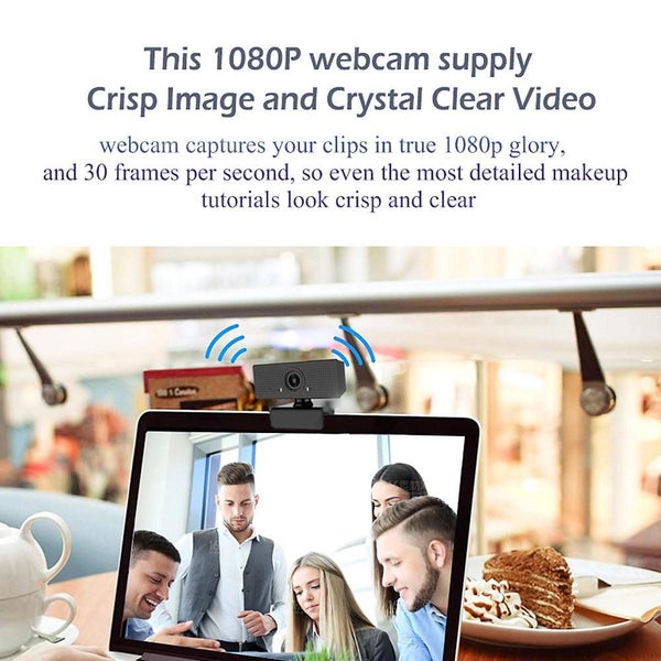 2 Million Pixels HD Webcam 1080P with Microphone PC Laptop Desktop USB Webcams Carousel 12