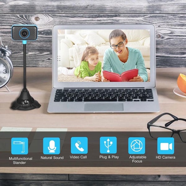 HD Webcam USB Desktop Laptop Plug and Play Video Calling Computer Camera Carousel 9