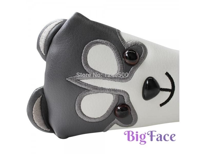 Golf Putter Cover Magnetic PU Leather Husky Headcover Carousel 1