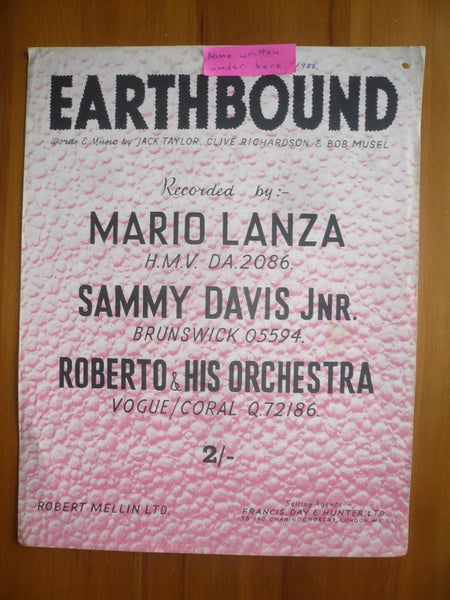 Sheet music: Bonnie Blue Gal; Ivory Tower; I Want to Stay Here; Earthbound Carousel 4