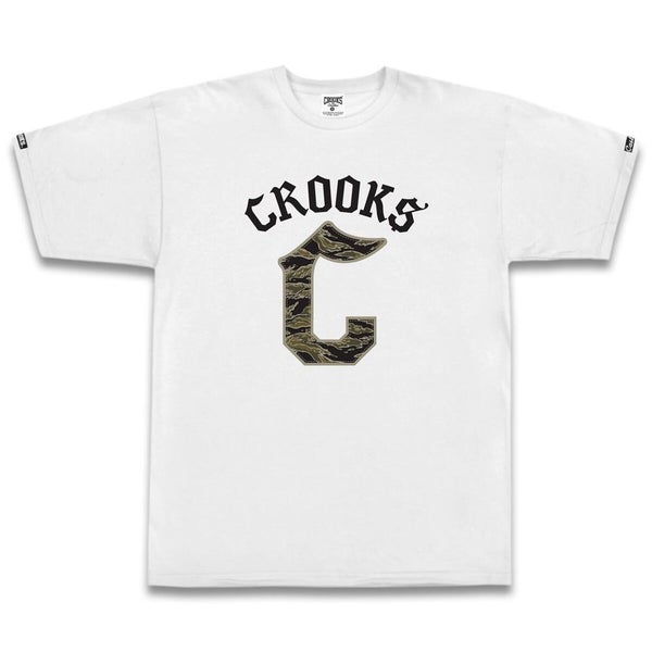 Crooks & Castles Gothic T-shirt White Carousel 1