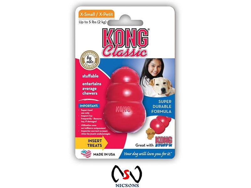 Kong Dog Toy Classic For Average Chewers - XSMALL Carousel 1