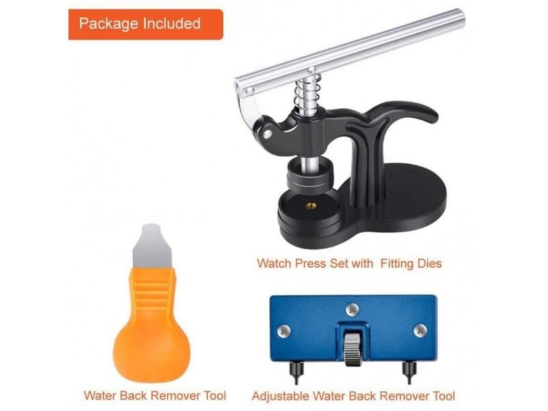16Pcs Watch Press Tool Battery Replacement Kit Fitting Dies For Watch Back Carousel 1
