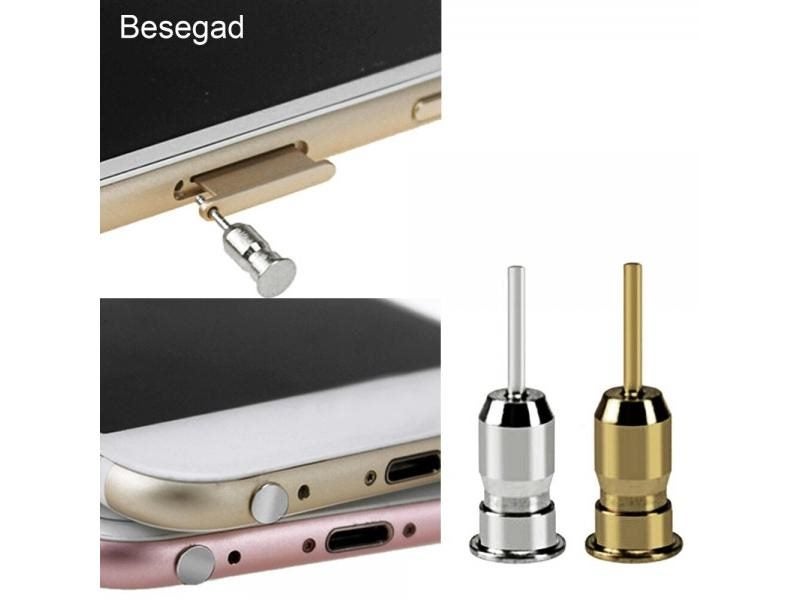 SIM Card Eject Pin 3.5mm Earphone Jack Phone Dust Plugs For IPhone 5 8 X Plus Carousel 2