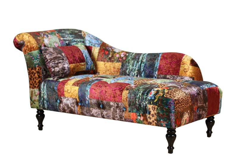 TNC Patchwork Chaise Chair, 55D Carousel 1