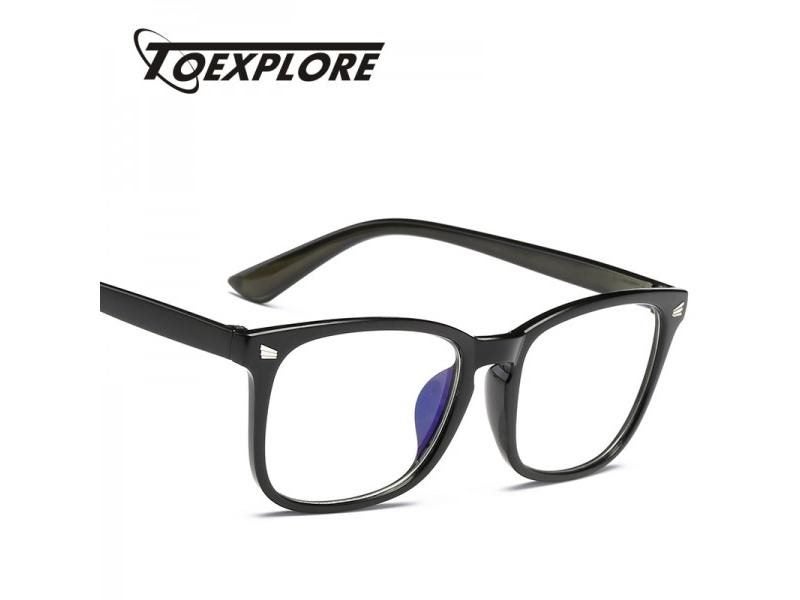 TOEXPLORE Fashion Men Women Eyewear Frame Anti Blue Light Ray Luxury Vintage Carousel 2