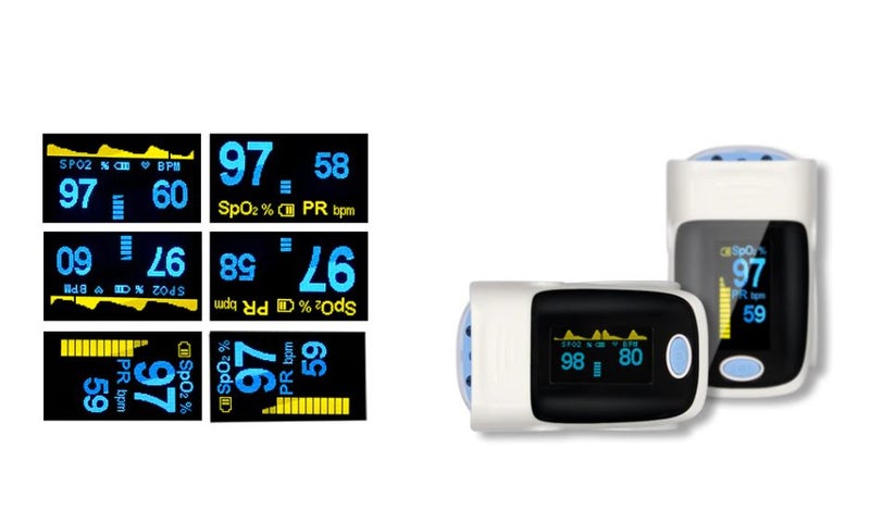 Yongrow Finger Pulse Rate Digital SPO2 Blood Oxygen Oximeter Carousel 6