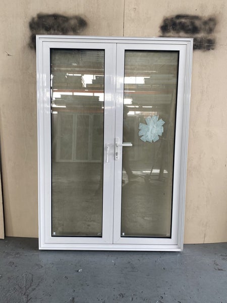 NEW WHITE ALUMINIUM DOUBLE GLAZED FRENCH DOOR:2000H x 1400W Carousel 2