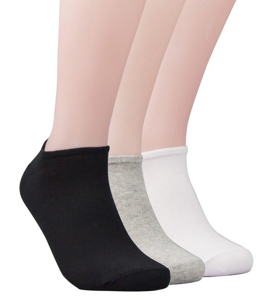 12 pairs Antibacterial No Show Socks Carousel 2