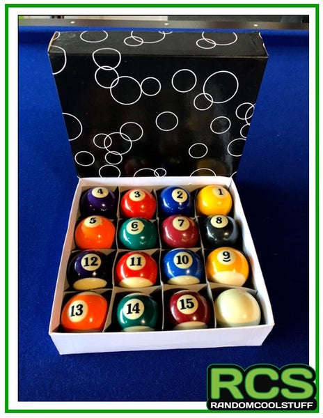 Pool Table Balls 2 1/4'' - Pool Table Balls Set Carousel 1