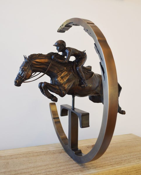 Limited Edition Bronze Sculpture Champion Sire Horse Tavistock by NZ Artist Carousel 14