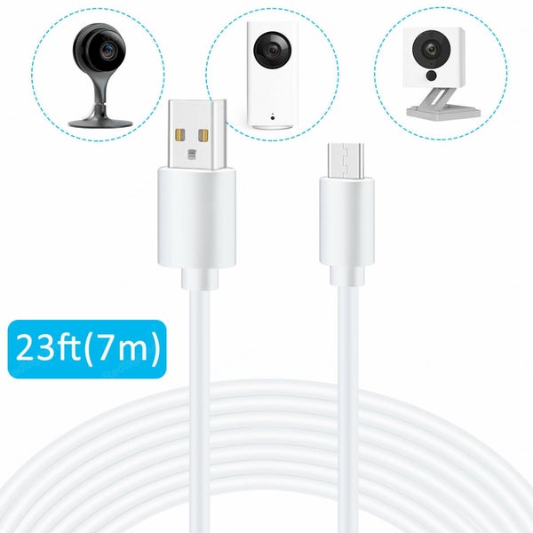 Micro USB Extension Charging Cable for Wireless Security Camera Carousel 1