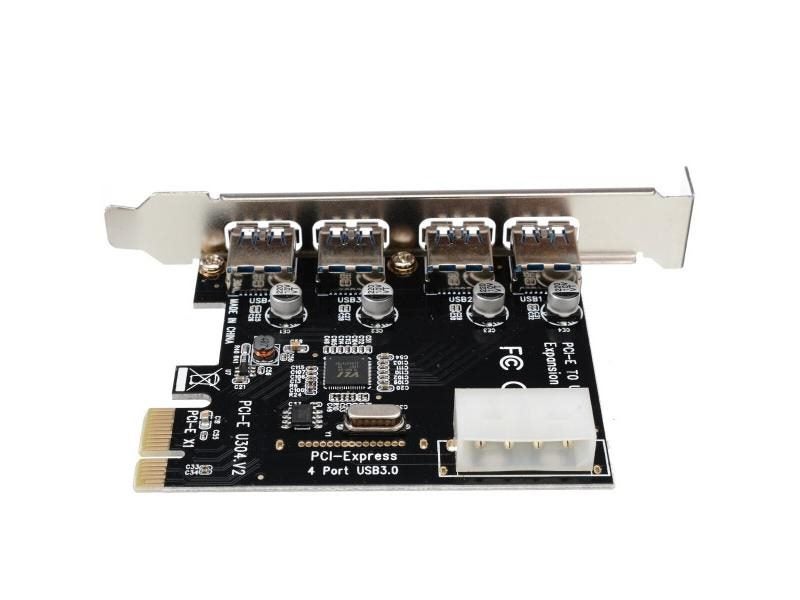 For Desktop 1 Set Professional 4 Port PCI-E To USB 3.0 HUB PCI Express Carousel 1