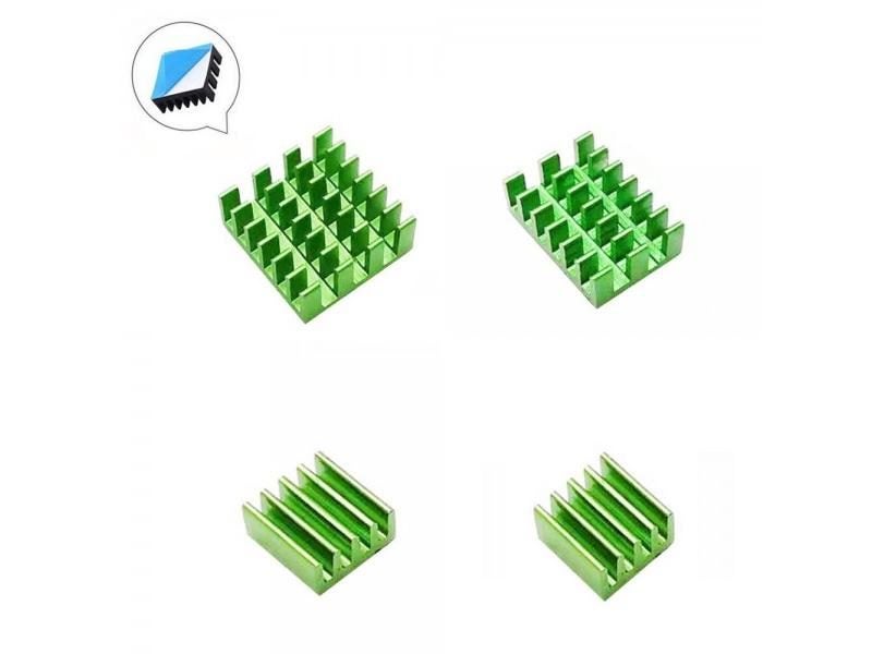 4pcs For Raspberry Pi 4B Aluminum Heatsink Radiator Cooler Kit For Raspberry Pi Carousel 1
