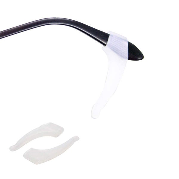 10 Pairs Silicone Anti-Slip Eyeglass Ear Hook Eyeglass Temple Tips Black62956659634305114