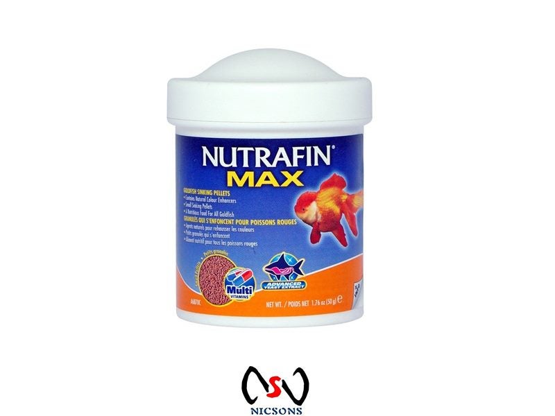 Nutrafin Max Goldfish Sinking Pellets Food (Small Pellets) - 50 g Carousel 1