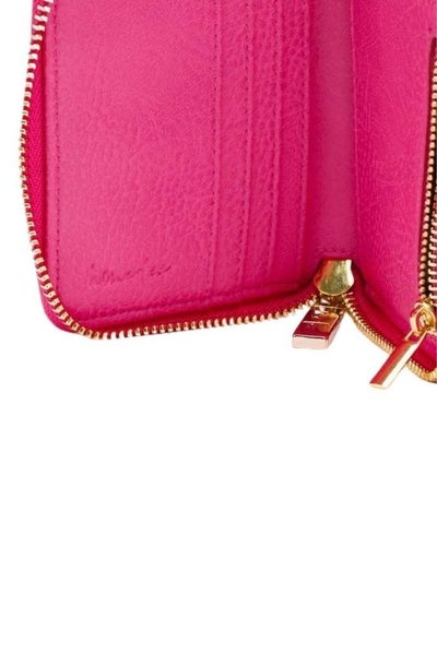 Home-Lee Pip Wallet Raspberry Pink Carousel 4