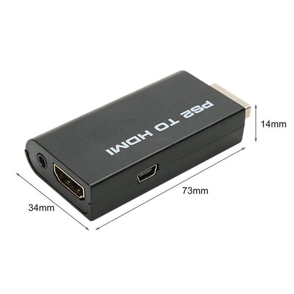 PS2 To HDMI 480i/480p/576i Audio Video Converter Adapter With 3.5mm Audio Output Carousel 8