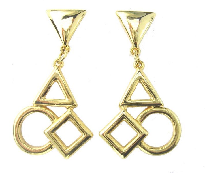 Earrings Gold Carousel 1