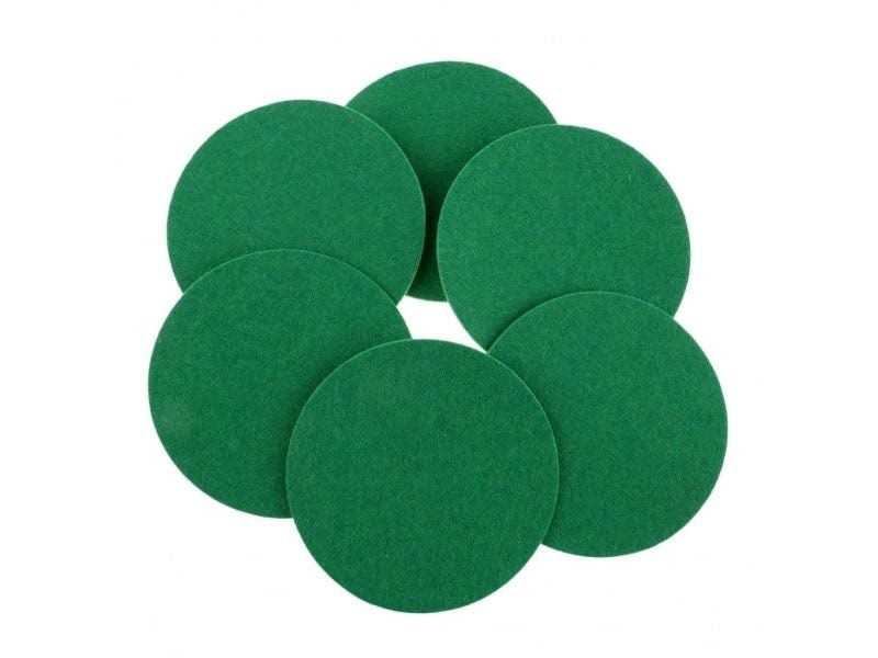 6Pcs/Set Large 94mm Air Hockey Table Felt Pushers Replacement Felt Pads Gear Carousel 1