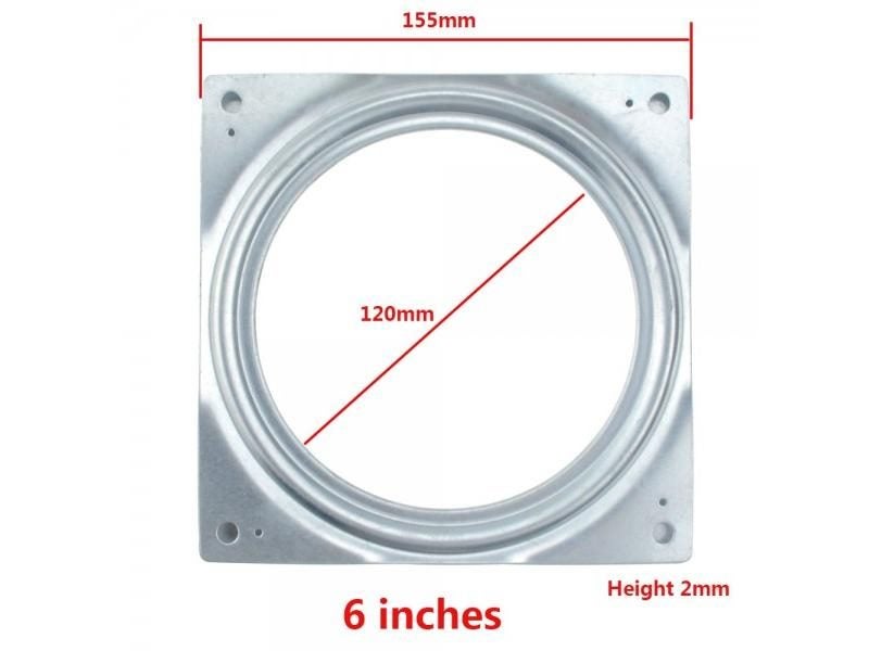 New 6Inch Lazy Ball Bearing Metal Swivel Plate Rotation 360 Degrees Hollow Free Carousel 1