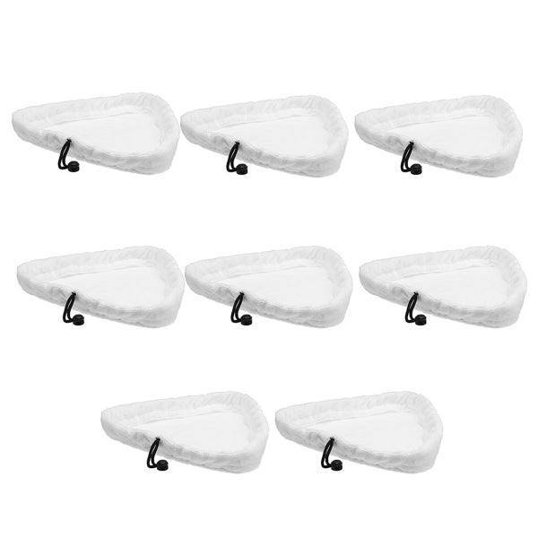 8Pcs Steam Cleaner Mop Pads Replacement Clothes Micro Fibre Washer Cleaning Carousel 1
