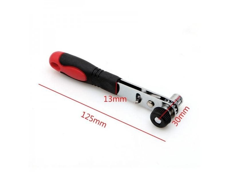 Mini Rapid Ratchet Wrench 1/4" Screwdriver Rod Quick Socket Wrench Tools Red Carousel 2