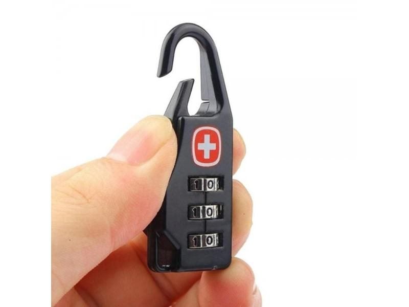 Alloy Mini Lock Padlock Outdoor Travel Luggage Zipper Backpack Handbag Safe Carousel 1