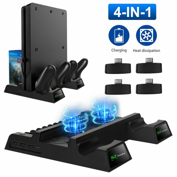 Cooling Fan For PS4 Dual Controller Charger Dock Station Vertical Stand Carousel 1