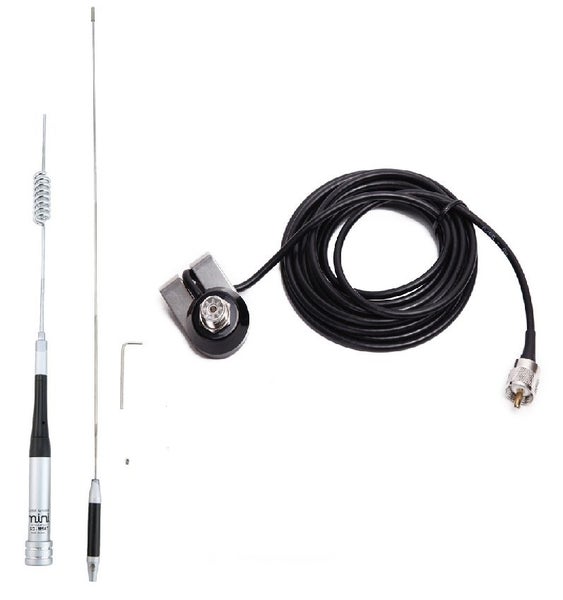 TECHOMAN Antenna Car Mount with SG-M507 and PL259 4M Cable 144/430 MHz Carousel 1