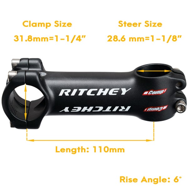 Comp Stem - 6 Degree Alloy MTB Road 110mm Carousel 2
