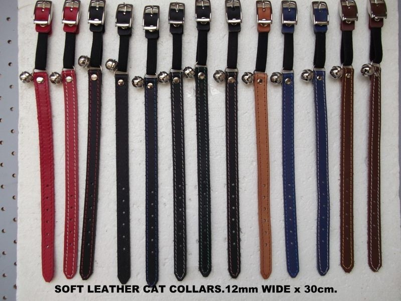 SOFT LEATHER CAT COLLARS. Carousel 2