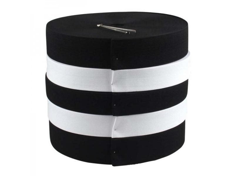 Long 4m 15 50mm Black White Sewing Elastic Rubber Band Nylon Webbing For Carousel 2