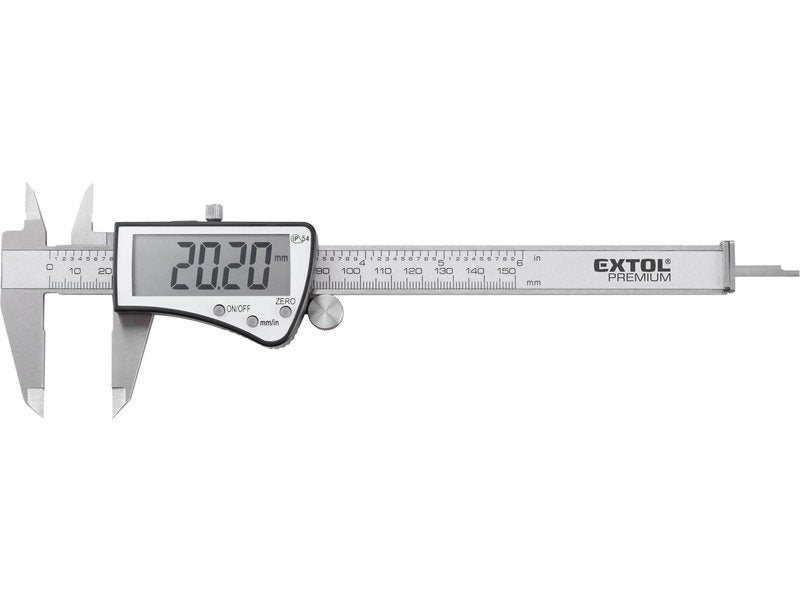 EXTOL Digital Stainless Steel Calipers, IP54 Grade Carousel 1