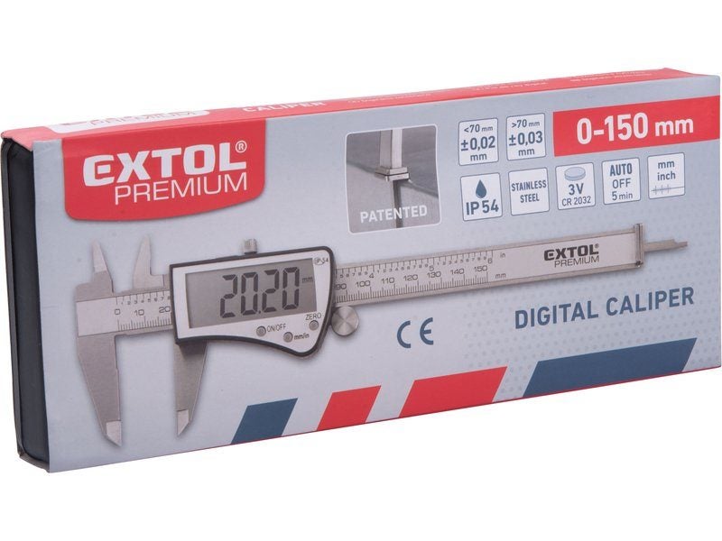 EXTOL Digital Stainless Steel Calipers, IP54 Grade Carousel 3