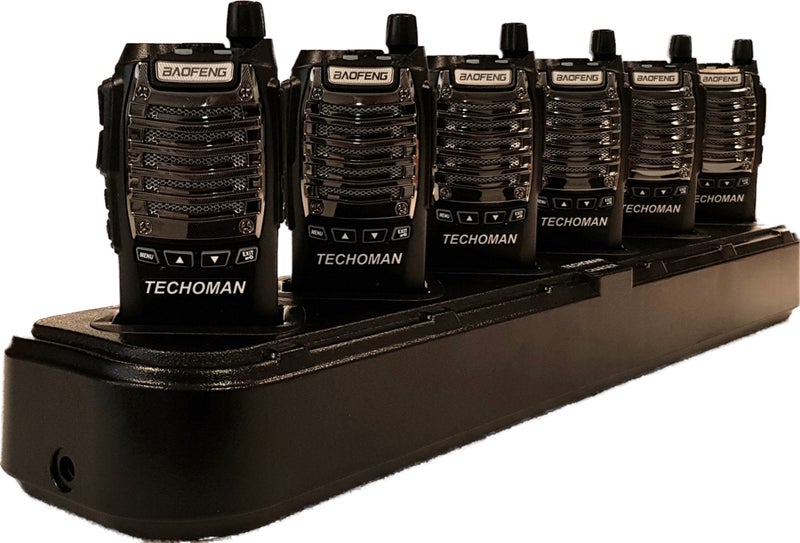 12x Baofeng UV-81C 5 WATT PRS Walkie Talkies - 80 Channels & 2x 6-way Chargers Carousel 2