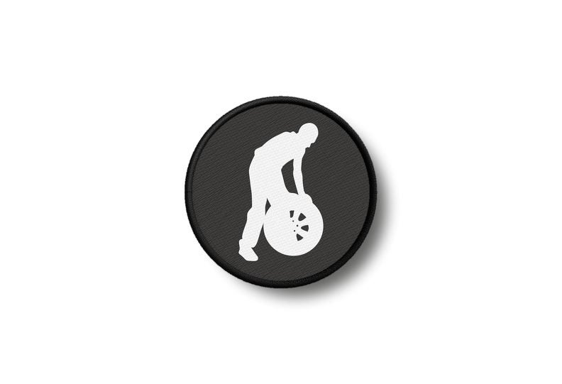 Patch badge print iron on glue mechanic mechanician Carousel 1