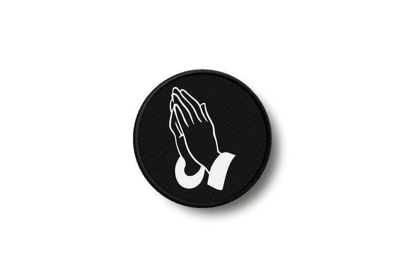 Patch badge print iron on glue pray prayer ref2 Carousel 1
