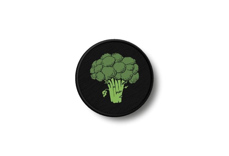 Patch badge print iron on glue broccoli Carousel 1