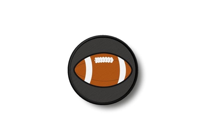 Patch badge print iron on glue us football ballon ball Carousel 1