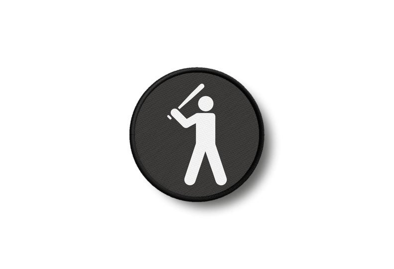 Patch badge print iron on glue baseball Carousel 1